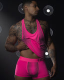 Super Bright Racerback Tank Neon Pink