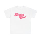 T-Shirt — 'Thong Slut' Retro Pink Script Tee