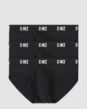 Multipack Premium Stretch 3-Pack Low Rise Brief Black