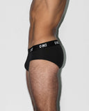 Multipack Premium Stretch 3-Pack Low Rise Brief Black
