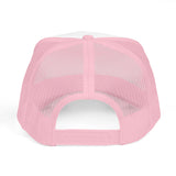 Embroidered Trucker Hat — "Thong Slut" Pink Foam Mesh Cap