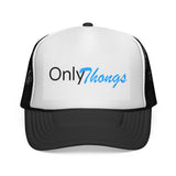 Only Thangs Trucker Cap — Casual Mesh Snapback Hat with Script Logo