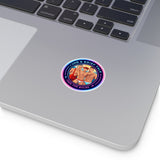 Round Vinyl Sticker — "UNB & Brief Talk: Free the Bulge" Beach Guys Design