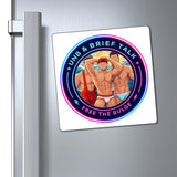 Magnet — "Unb & Brief Talk: Free the Bulge" Pride Beach Party Magnet
