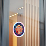 Round Vinyl Sticker — "UNB & Brief Talk: Free the Bulge" Beach Guys Design