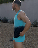 Dip Dye Relaxed Tank Storm Blue