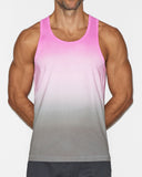 Dip Dye Relaxed Tank Peony Pink