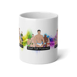 20oz Jumbo Mug — Brief Talk Mug - All three shows (Large Ceramic Coffee Cup)