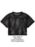 BIKE Athletic BAM134 Short Sleeve Practice Jersey in Bold Color Black