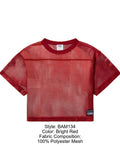 BIKE Athletic BAM134 Short Sleeve Practice Jersey in Color Bright Red