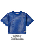 BIKE Athletic Men's activewear BAM134 Short Sleeve Practice Jersey Color Royal