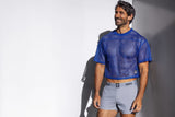 BIKE Athletic Men's activewear BAM134 Short Sleeve Practice Jersey Color Royal
