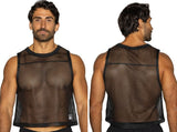 BIKE Athletic Men's activewear BAM135 Sleeveless Mesh Practice Jersey Color Color Black
