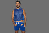BIKE Athletic Men's activewear BAM135 Sleeveless Practice Jersey in Vibrant Royal Blue Color Royal