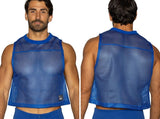 BIKE Athletic Men's activewear BAM135 Sleeveless Practice Jersey in Vibrant Royal Blue Color Royal
