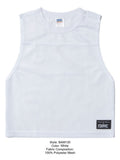 BIKE Athletic Men's activewear BAM135 Sleeveless Practice Jersey - Performance Color White