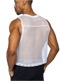 BIKE Athletic Men's activewear BAM135 Sleeveless Practice Jersey - Performance Color White