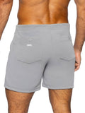 BIKE Athletic BAM207 Coaches Short 5 inch Inseam Color Color Gray