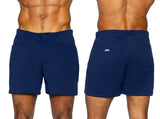 BIKE Athletic Men's activewear BAM207 Coaches Short 5 inch Inseam Color Color Navy