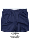 BIKE Athletic BAM207 Coaches Short 5 inch Inseam Color Color Navy