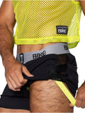 BIKE Athletic BAM225 Peek-a-boo Jock Short Color Black