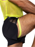 BIKE Athletic BAM225 Peek-a-boo Jock Short Color Black