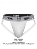 BIKE Athletic Men's Underwear BAS304 Classic Jockstrap Color White