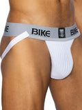 BIKE Athletic Men's Underwear BAS304 Classic Jockstrap Color White