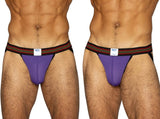 BIKE Athletic BAS305 Men's Underwear Performance Mesh Jockstrap Color Purple