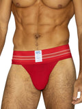 BIKE Athletic BAS306 Original Number 10 Jockstrap - Vibrant Color Red