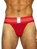 BIKE Athletic BAS306 Original Number 10 Jockstrap - Vibrant Color Red