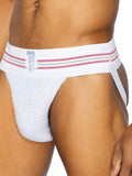 BIKE Athletic Men's Underwear BAS306 Original Number 10 Jockstrap Color White
