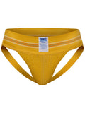 BIKE Athletic Men's Underwear BAS306 Original Number 10 Yellow Jockstrap Color Yellow
