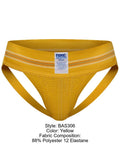 BIKE Athletic Men's Underwear BAS306 Original Number 10 Yellow Jockstrap Color Yellow