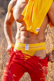 BIKE Athletic Men's Underwear BAS306 Original Number 10 Yellow Jockstrap Color Yellow