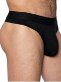 BIKE Athletic Men's Underwear BAS319 Active Thong Color Color Black