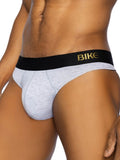 BIKE Athletic Men's Underwear BAS319 Active Thong in Color Light Gray