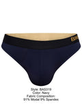 BIKE Athletic Men's Underwear BAS319 Active Thong Color Navy