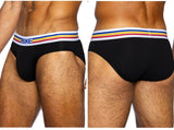 BIKE Athletic Men's Underwear BAS327 Stretch Cotton Brief Color Color Black