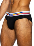 BIKE Athletic Men's Underwear BAS327 Stretch Cotton Brief Color Color Black