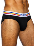 BIKE Athletic Men's Underwear BAS327 Stretch Cotton Brief Color Color Black