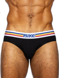 BIKE Athletic Men's Underwear BAS327 Stretch Cotton Brief Color Color Black