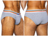 BIKE Athletic Men's Underwear BAS327 Stretch Cotton Brief Color Gray
