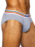 BIKE Athletic Men's Underwear BAS327 Stretch Cotton Brief Color Gray