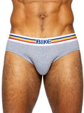BIKE Athletic Men's Underwear BAS327 Stretch Cotton Brief Color Gray