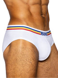 BIKE Athletic Men's Underwear BAS327 Stretch Cotton Brief Color White