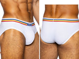BIKE Athletic Men's Underwear BAS327 Stretch Cotton Brief Color White