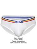 BIKE Athletic Men's Underwear BAS327 Stretch Cotton Brief Color White