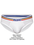 BIKE Athletic Men's Underwear BAS327 Stretch Cotton Brief Color White