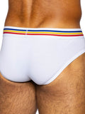 BIKE Athletic Men's Underwear BAS327 Stretch Cotton Brief Color White